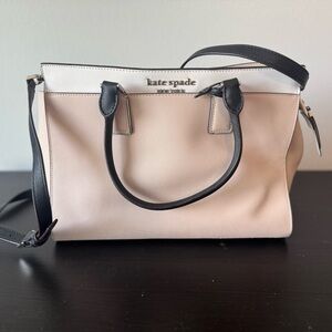 Kate Spade Pink, Tan, and Black Satchel
